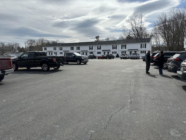 view of uncovered parking lot