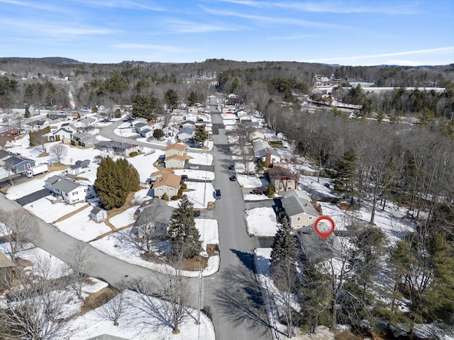 aerial view featuring a residential view