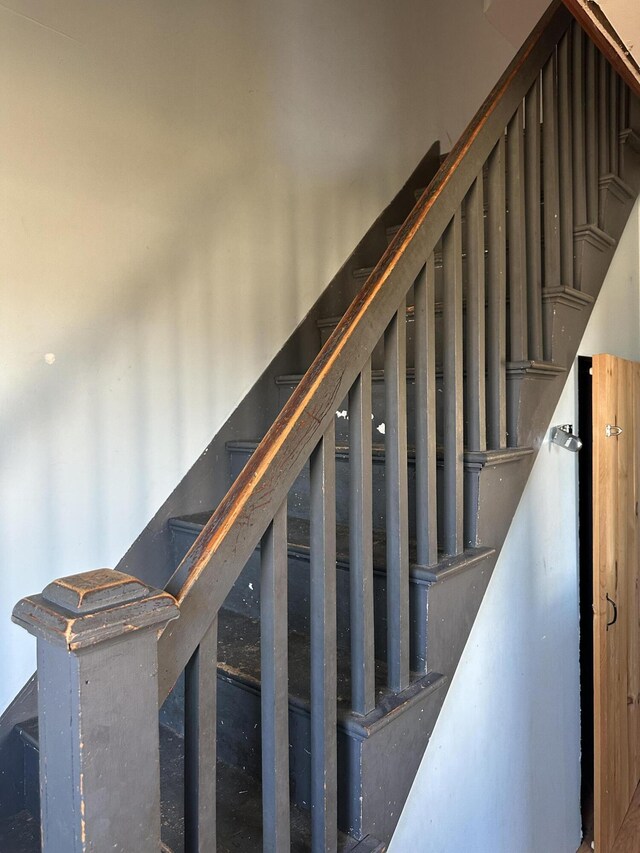view of stairway