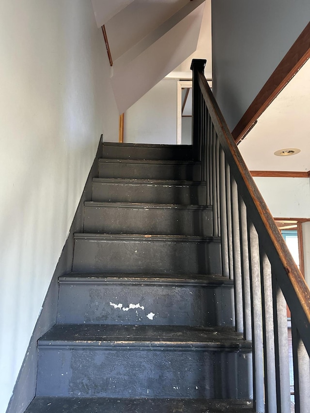 view of stairway