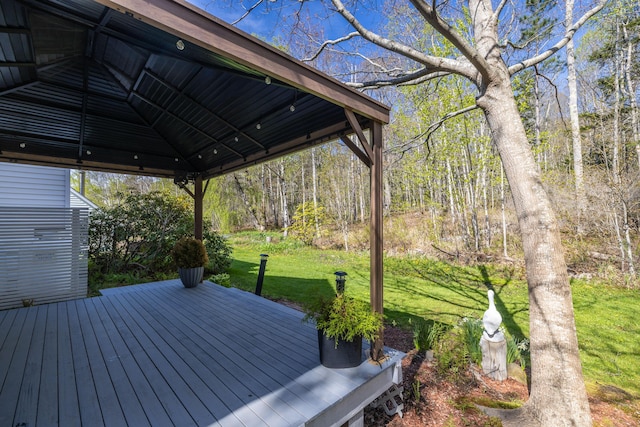 550 Belfast Rd, Camden, ME 04843 - deck featuring a yard and a gazebo