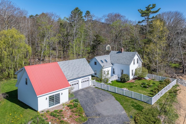550 Belfast Rd, Camden, ME 04843 - view from above of property with a heavily wooded area