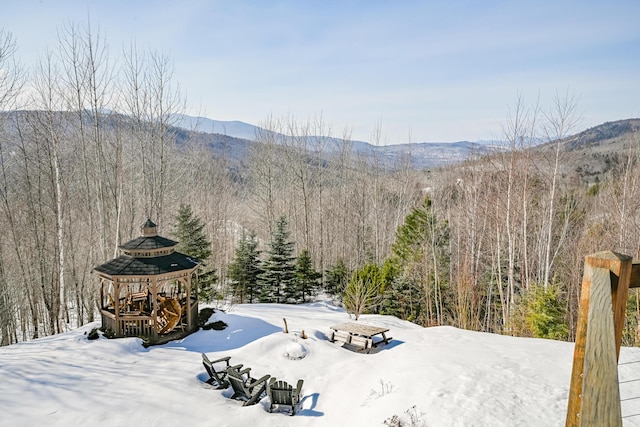 84 Ira Mountain Rd, Kingfield, ME 04947 - view of mountain background featuring a heavily wooded area