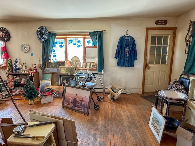 interior space featuring hardwood / wood-style flooring