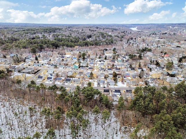 aerial view featuring a residential view