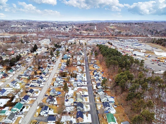 aerial view featuring a residential view