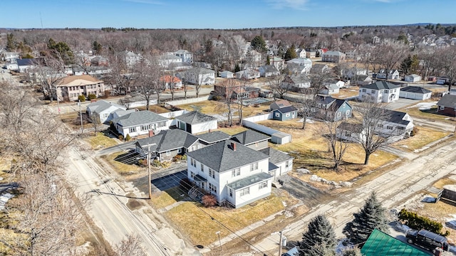 aerial view featuring a residential view