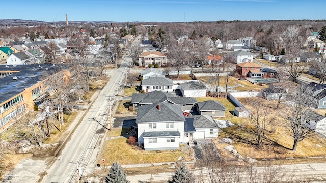 bird's eye view featuring a residential view