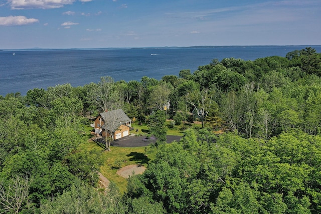 19 Glenview Ln, Belfast, ME 04915 - view from above of property with a large body of water