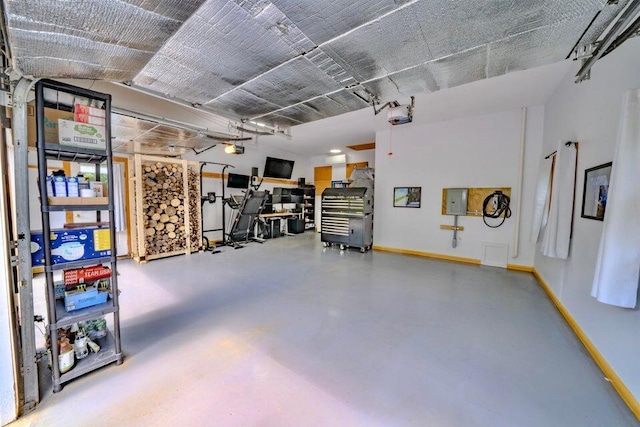 19 Glenview Ln, Belfast, ME 04915 - garage featuring a garage door opener