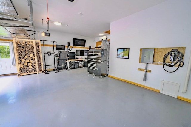 19 Glenview Ln, Belfast, ME 04915 - garage with electric panel and baseboards