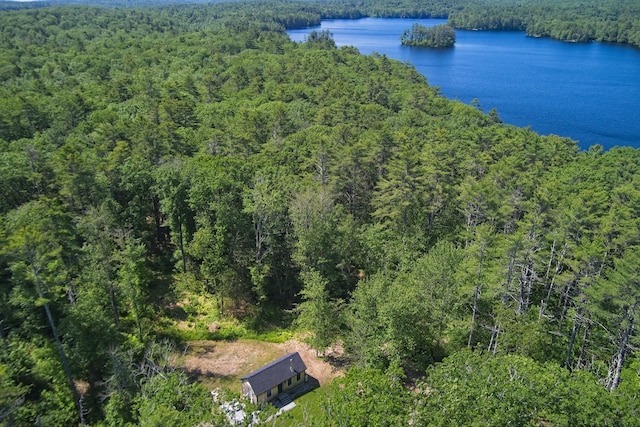 4 Boulder Cove Way, Bremen, ME 04551 - bird's eye view of a heavily wooded area and a nearby body of water