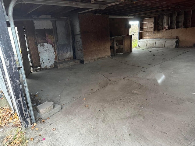 view of basement