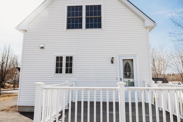 view of rear view of property