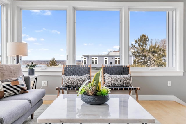 interior space featuring a wealth of natural light