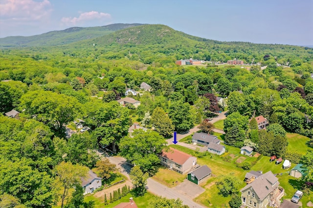 18 Oak St, Camden, ME 04843 - drone / aerial view of a heavily wooded area and mountains