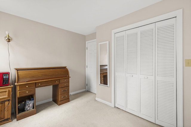 16 Rockaway Rd, Falmouth, ME 04105 - bedroom featuring light carpet, a closet, and baseboards