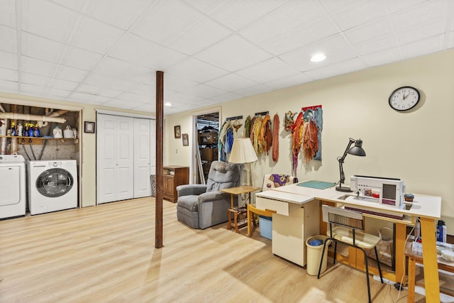 16 Rockaway Rd, Falmouth, ME 04105 - finished basement with light wood finished floors and washer and dryer