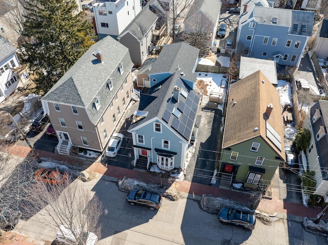 bird's eye view featuring a residential view