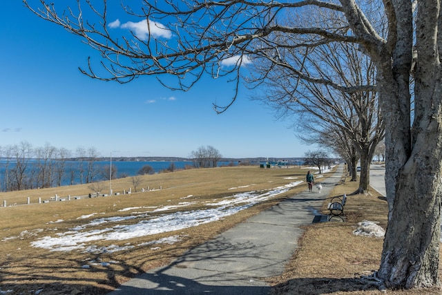 view of community featuring a rural view