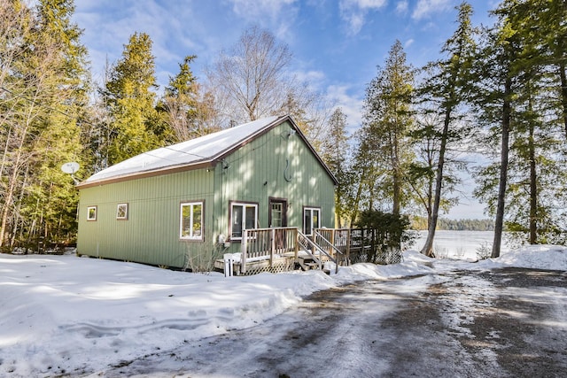 exterior space featuring a deck