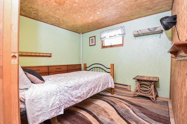 bedroom featuring a baseboard radiator