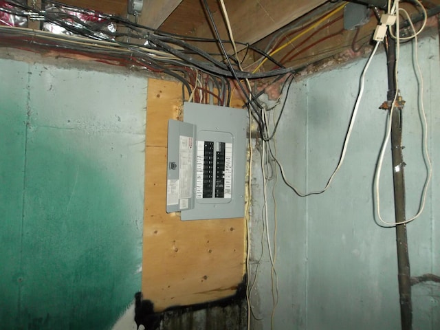 utility room featuring electric panel