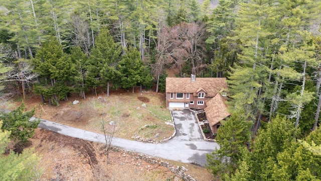 52 Main St, Sanford, ME 04083 - aerial view featuring a wooded view