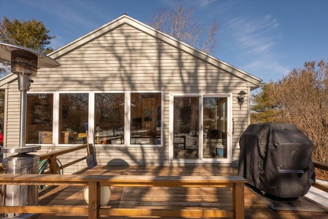 exterior space featuring grilling area