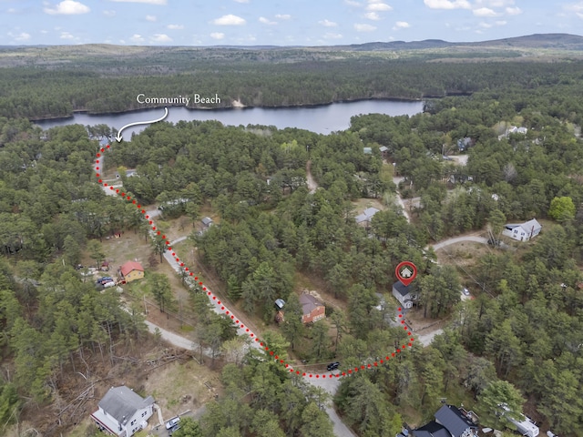 8 Royal Coachman Way, Shapleigh, ME 04076 - view of property location featuring a forest and a large body of water