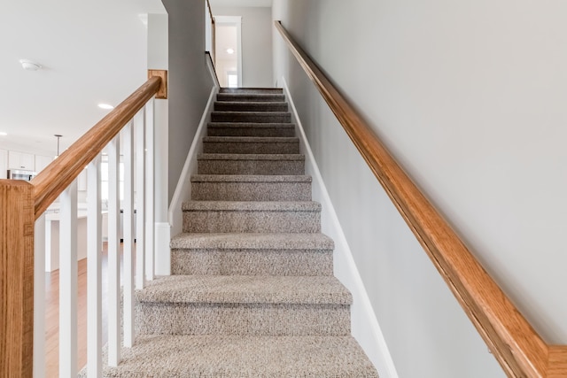 view of stairs