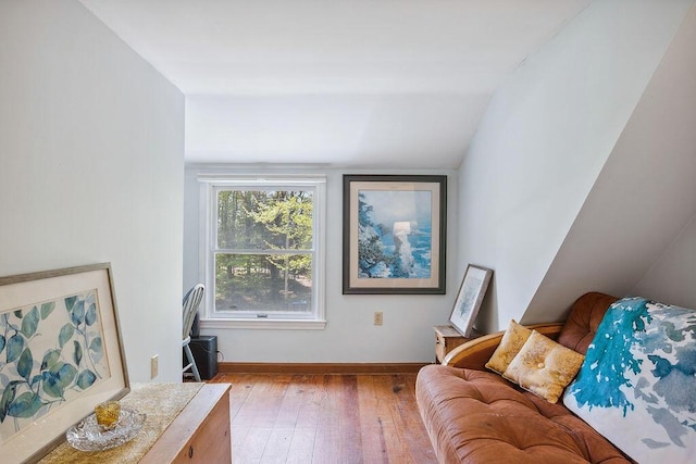 101 Whites Bridge Rd, Windham, ME 04062 - living room featuring hardwood / wood-style floors and baseboards