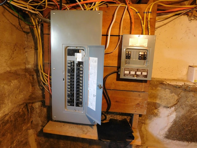 utility room featuring electric panel