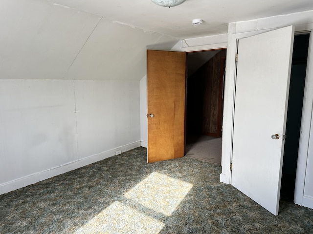 bonus room featuring vaulted ceiling