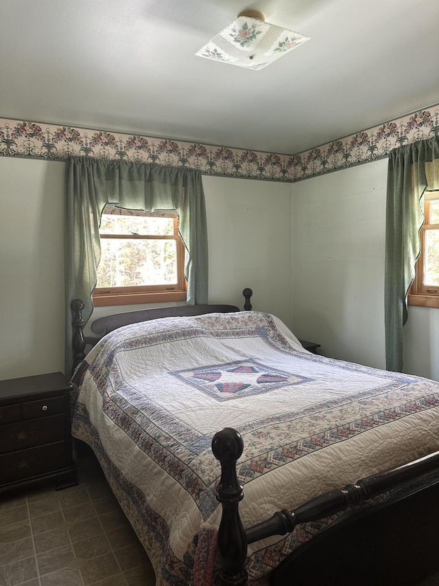 view of tiled bedroom