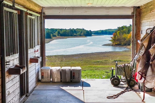 452 Milbridge Rd, Cherryfield, ME 04622 - view of patio featuring a water view