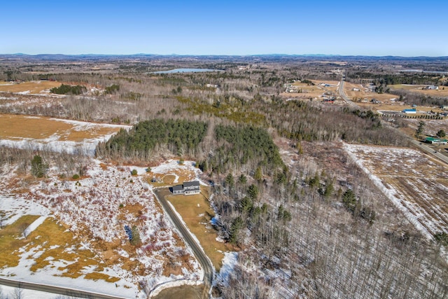 63 Grandview Dr, Newport, ME 04953 - snowy aerial view with a rural view