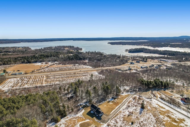 63 Grandview Dr, Newport, ME 04953 - bird's eye view featuring a water view