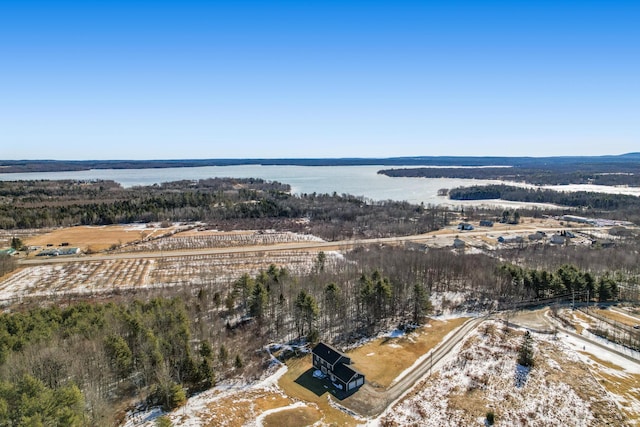 63 Grandview Dr, Newport, ME 04953 - drone / aerial view with a water view
