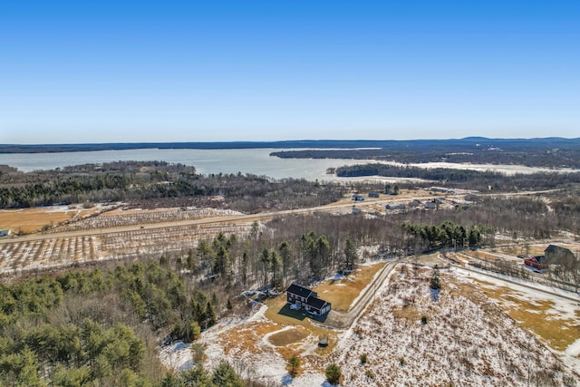 63 Grandview Dr, Newport, ME 04953 - bird's eye view with a water view