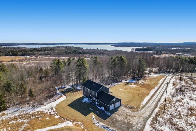 63 Grandview Dr, Newport, ME 04953 - drone / aerial view featuring a water view