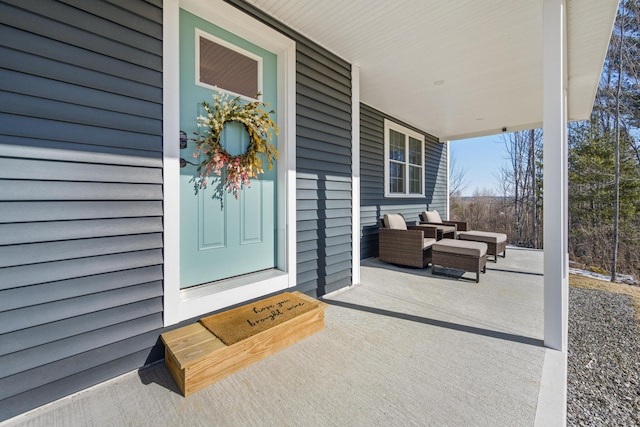63 Grandview Dr, Newport, ME 04953 - doorway to property with a porch