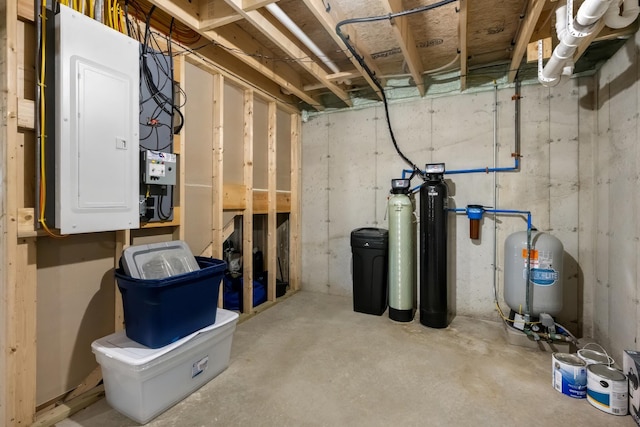 63 Grandview Dr, Newport, ME 04953 - unfinished below grade area featuring electric panel