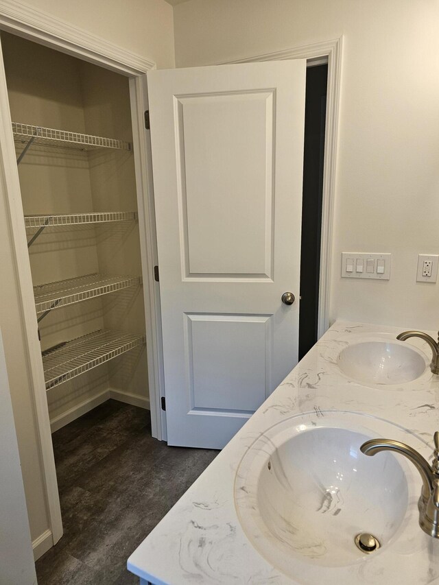 310 Emery Mills Rd, Shapleigh, ME 04076 - bathroom featuring double vanity