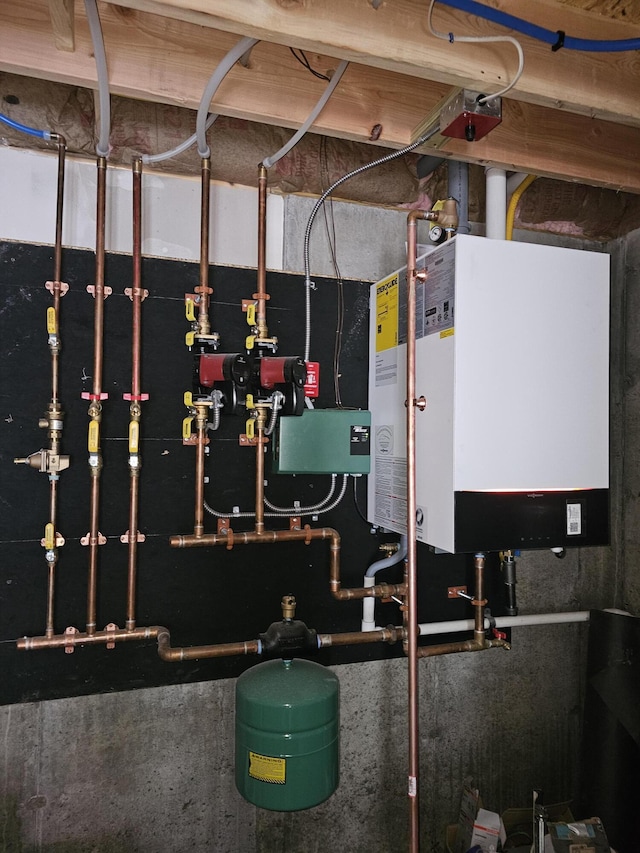 310 Emery Mills Rd, Shapleigh, ME 04076 - utilities featuring tankless water heater