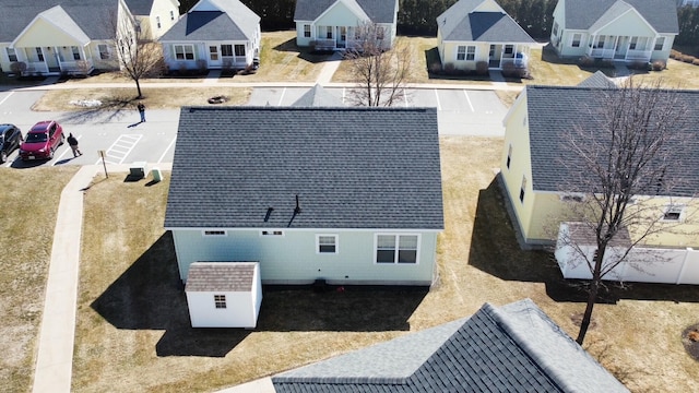 bird's eye view featuring a residential view