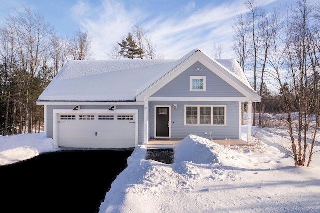 view of front of house featuring an attached garage