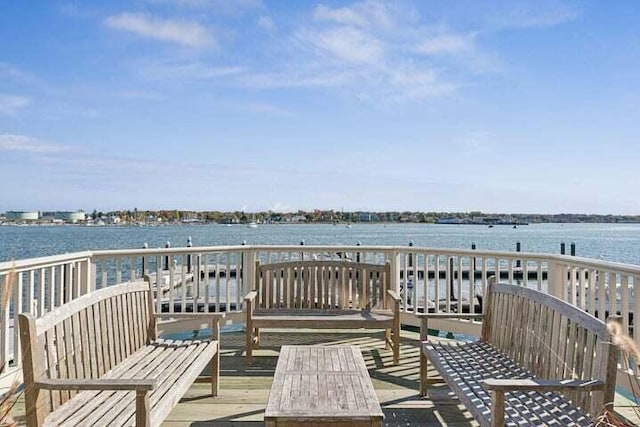 105 Chandlers Wharf Unit 105, Portland, ME 04101 - deck featuring a water view