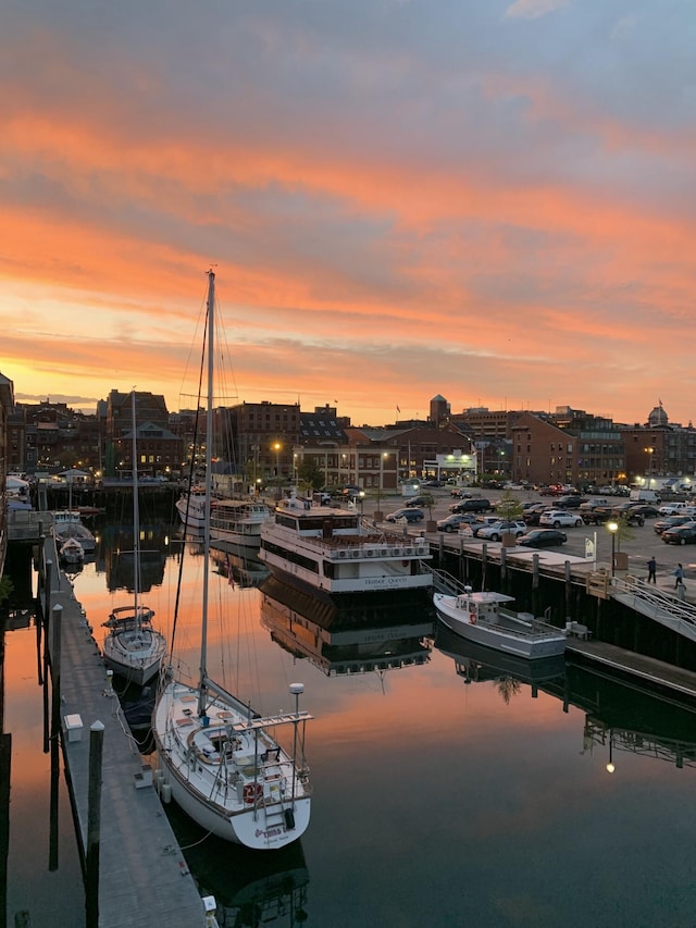 105 Chandlers Wharf Unit 105, Portland, ME 04101 - water view featuring a floating dock