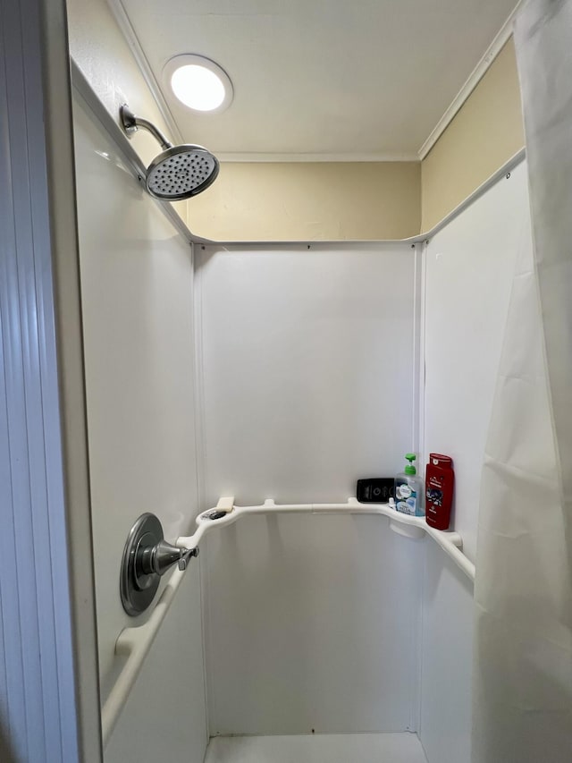 full bathroom with walk in shower